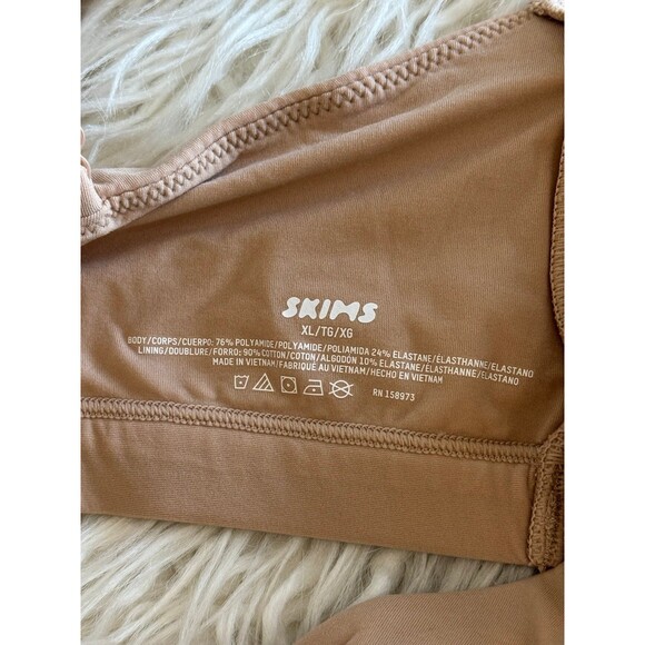 Skims Fits Everybody Maternity Pumping Scoop Bralette Clay Size XL - Picture 10 of 11